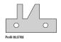 Preview: 1 Paar HW-Profilmesser 45x25x2mm für Konterprofilfräser KONTERSPEED 09.27702