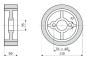 Preview: 4x Vorschubrollen 110x50x35mm passend für Haffner HolzHer