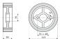 Preview: 4x Vorschubrollen 113x50x35mm passend für Haffner