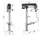 Preview: Radialbohrmaschine / Säulenbohrmaschine OPTIdrill RB 8S inkl. Maschinenschraubstock