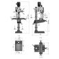 Preview: Getriebebohrmaschine OPTIdrill DH 40CT 400V/3Ph/50Hz; schwere manuelle Ausführung mit Kreuztisch