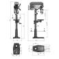 Preview: Säulenbohrmaschine OPTIdrill DQ 25 Aktions-Set inkl. Schraubstock