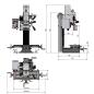 Preview: Bohr-Fräsmaschine OPTImill BF 20LVario mit elektronisch stufenlos regelbarem Antrieb