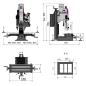 Preview: Bohr-Fräsmaschine OPTImill MH 20V mit manuellem Pinolenvorschub