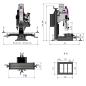 Preview: Bohr-Fräsmaschine OPTImill MH 20VL mit manuellem Pinolenvorschub