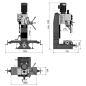 Preview: Bohr-Fräsmaschine OPTImill MB 4 mit zweistufigem Antriebsmotor