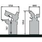 Preview: Hydraulische Schwenkrahmen-Metallbandsäge BMBS 260 x 280 H-DG