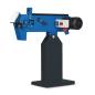 Preview: Metall-Bandschleifmaschine MBSM 150-20 neigbar mit verstellbarer Winkelauflage