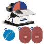 Preview: Tellerschleifmaschine TS 301 inkl. 2 Pack Schleifscheiben und Ersatz-Klettauflage