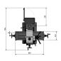 Preview: Bohr-Fräsmaschine Optimum OPTImill MB 4SV mit elektronisch regelbarem Antrieb und digitalem Display.