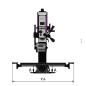 Preview: Bohr-Fräsmaschine OPTImill MH 2DV mit elektronisch regelbarem Antrieb und digitalem Display
