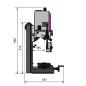 Preview: Bohr-Fräsmaschine OPTImill MH 2DV mit elektronisch regelbarem Antrieb und digitalem Display