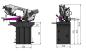 Preview: Metallbandsäge Optimum OPTIsaw S 285V schwenkbar mit digitalem Display