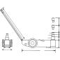 Preview: Rangierwagenheber Unicraft WWH 60000 PH Tragkraft 20t Hub 312mm Unterfahrhöhe min. 150mm