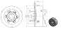 Preview: 3-Backendrehfutter D=250 mm Camlock DIN ISO 702-2 Nr. 6