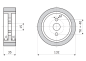 Preview: Vorschubrolle 35 x 132 mm passend für Steton