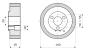 Preview: Vorschubrolle 140x19x30mm; 3V; 70 ShA; braun; passend für Weinig