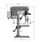Preview: Tischbohrmaschine Optimum OPTIdrill D 17Pro inkl. Maschinenschraubstock