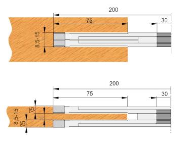 FLURY Verstellnuter/Schlitzfräser 200x8,5x15x30 Z4+V4