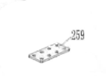 Ersatz-Verbindungsplatte für Blockbandsäge HBBS 400 Pos. 259 #05670401C259