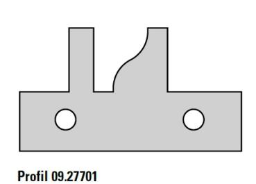 1 Paar HW-Profilmesser 45x25x2mm für Konterprofilfräser KONTERSPEED 09.27701