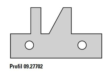 1 Paar HW-Profilmesser 45x25x2mm für Konterprofilfräser KONTERSPEED 09.27702