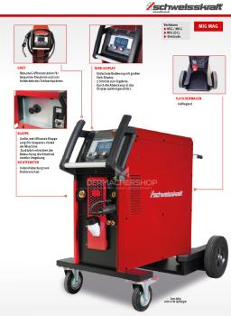 MIG/MAG Inverter-Schweißgerät SYN-MIG 403-4 W Synergic