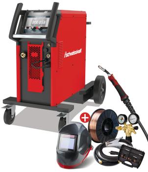 MIG/MAG Inverter-Schweißgerät SYN-MIG 201-2 P Synergic *Aktions-Set*