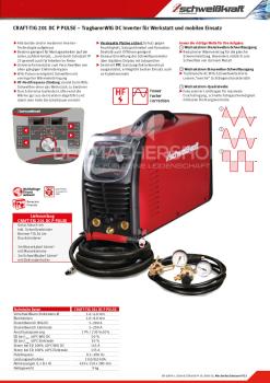 WIG-Schweißgerät Inverter CRAFT-TIG 201 DC P PULSE Set 1