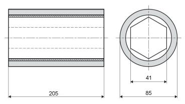 3x Vorschubrollen 85 x 205 mm passend für Martin T42/43/44/45