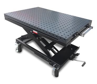 Mobiler Schweißhubtisch MWT 16 mit plasmanitrierte Oberfläche 1200x800mm