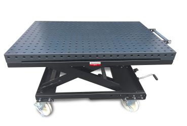 Mobiler Schweißhubtisch MWT 16 mit plasmanitrierte Oberfläche 1200x800mm