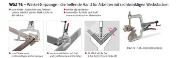 Winkel-Gripzange WGZ 76