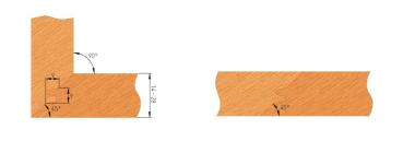 HW-WPL-Gehrungs-Verleimfräser 45° Ø 140x40x30 Z2 18.140.040.030A2