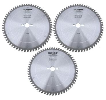 3 Stück - GUHDO HW-Kreissägeblätter 303x3,2/2,2x30 Z60DH 2037.300.30