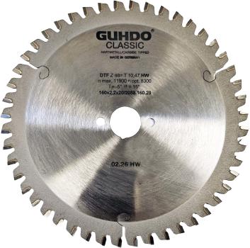 GUHDO HW-Handkreissägeblatt HPL-CUT-PRO 160x2,2/1,6x20 Z68 DP neg. 2088.160.20