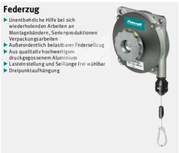 Federzug Traglastbereich 2,0 - 3,0 kg