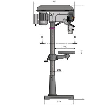 Säulenbohrmaschine OPTIdrill D 26Pro