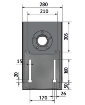 Ersatz-Bodenplatte für Bohrmaschine B/D23PRO Pos. 98 #0300323198