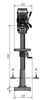 Säulenbohrmaschine OPTIdrill D 26Pro Vario