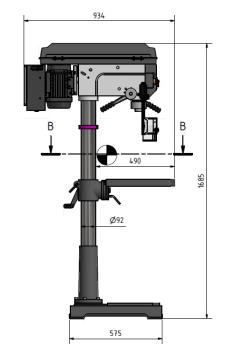 Säulenbohrmaschine OPTIdrill D 33Pro Vario