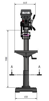 Säulenbohrmaschine OPTIdrill D 33Pro Vario