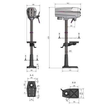 Säulenbohrmaschine OPTIdrill DP 33 (400 V) Set