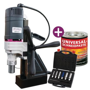 Magnetkernbohrmaschine / Magnetbohrmaschine OPTIdrill DM 50 +Bohrer-Set +Schneidpaste