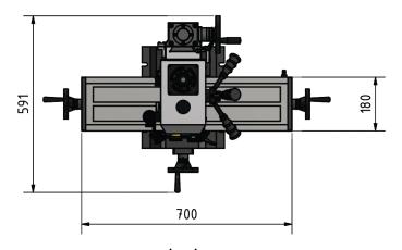 Bohr-Fräsmaschine OPTImill MH 2DV mit elektronisch regelbarem Antrieb und digitalem Display
