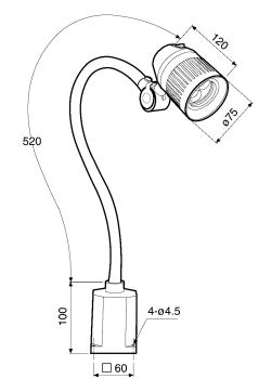 LED-Werkbankleuchte / Maschinenlampe WBL 3