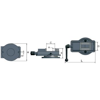 Präzisions-Maschinenschraubstock FMSN 125