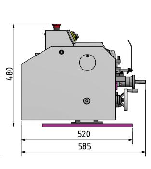 Heimwerker-Drehmaschine OPTIturn TU 2304 inkl. Maschinenunterbau