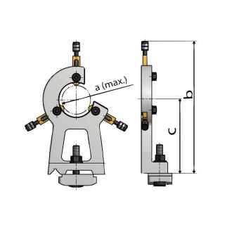 Feststehende Lünette Ø max. 55 mm für TU2304/TU2304V