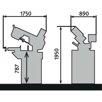 Hydraulische Schwenkrahmen-Metallbandsäge BMBS 260 x 280 H-DG